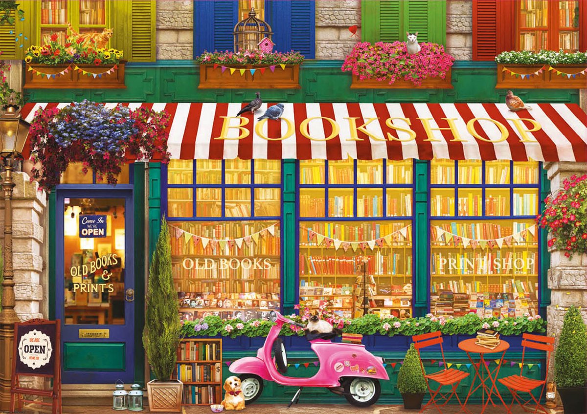 Vintage Boekhandel Puzzel (4000 stukjes)