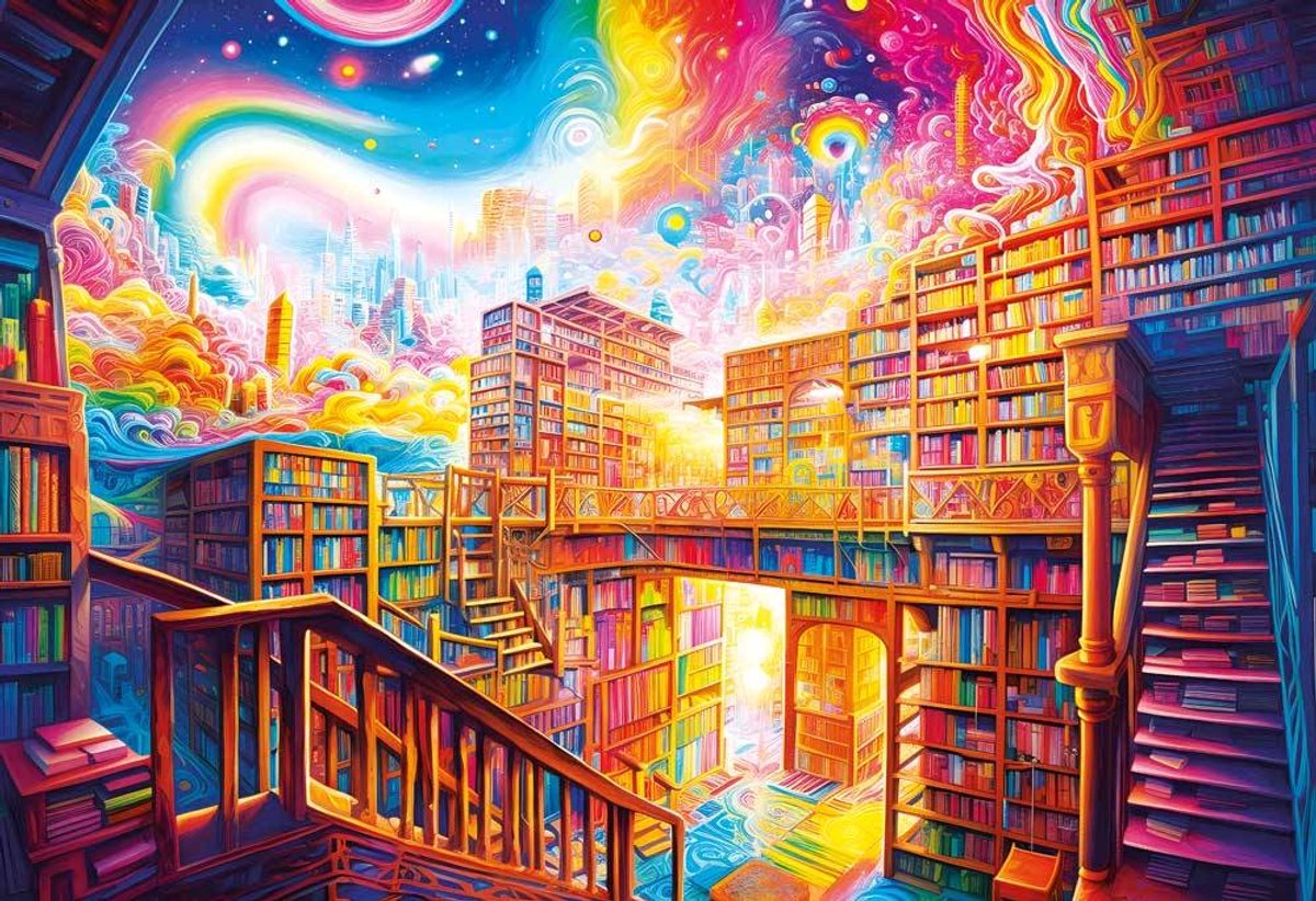 Magnolia puzzel Library City - 1000 stukjes legpuzzel.