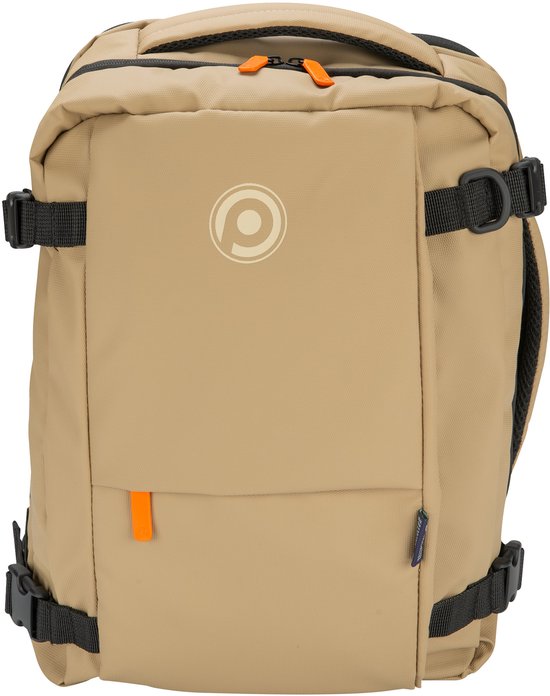 Princess Traveller PT Underseater Backpack - Pecan Beige - Handbagage Reistas - 40x30x20 cm - Reis Rugzak - Rugtas geschikt voor oa Transavia, TUI, Vueling
