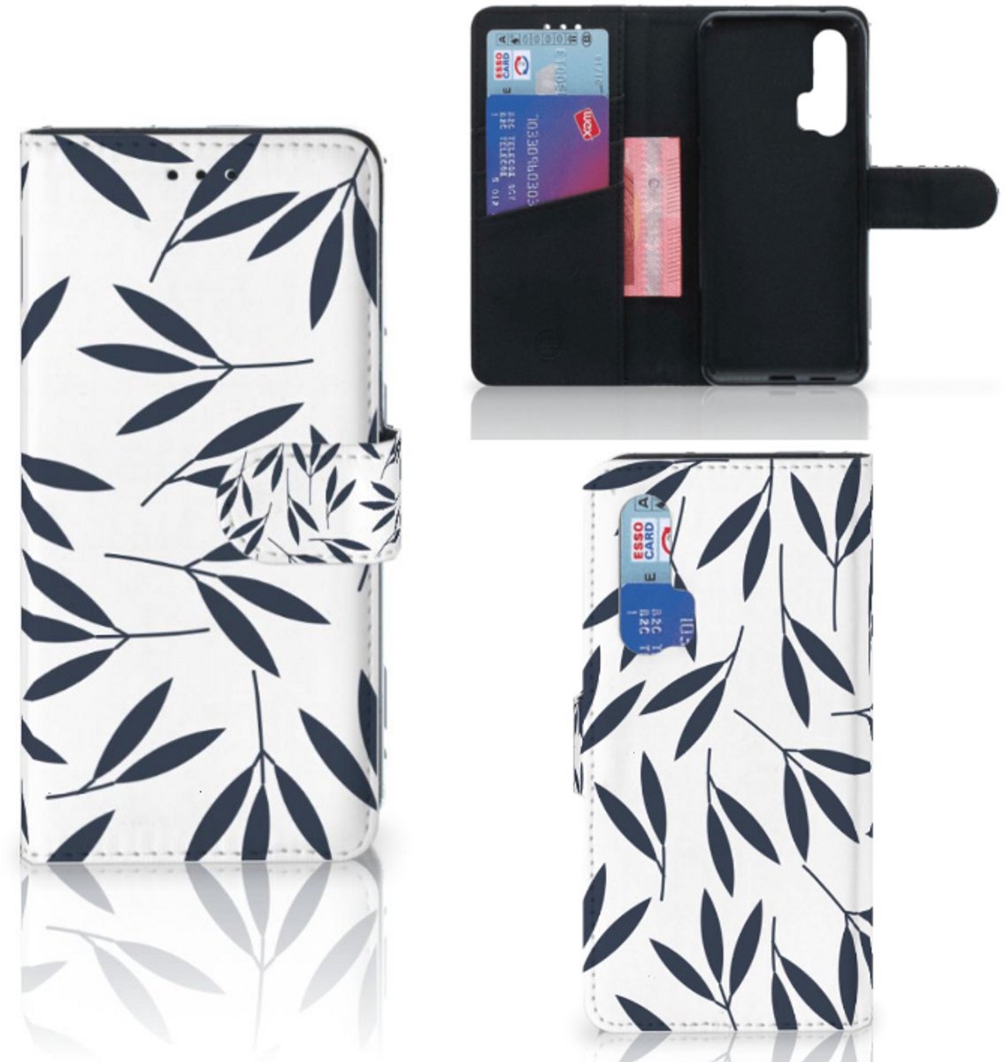 Honor 20 Pro Hoesje Leaves Blue