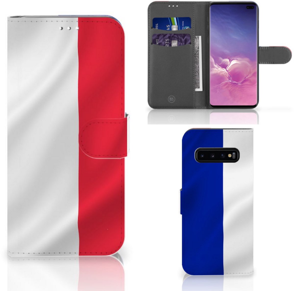Samsung Galaxy S10 Plus Bookstyle Case Frankrijk
