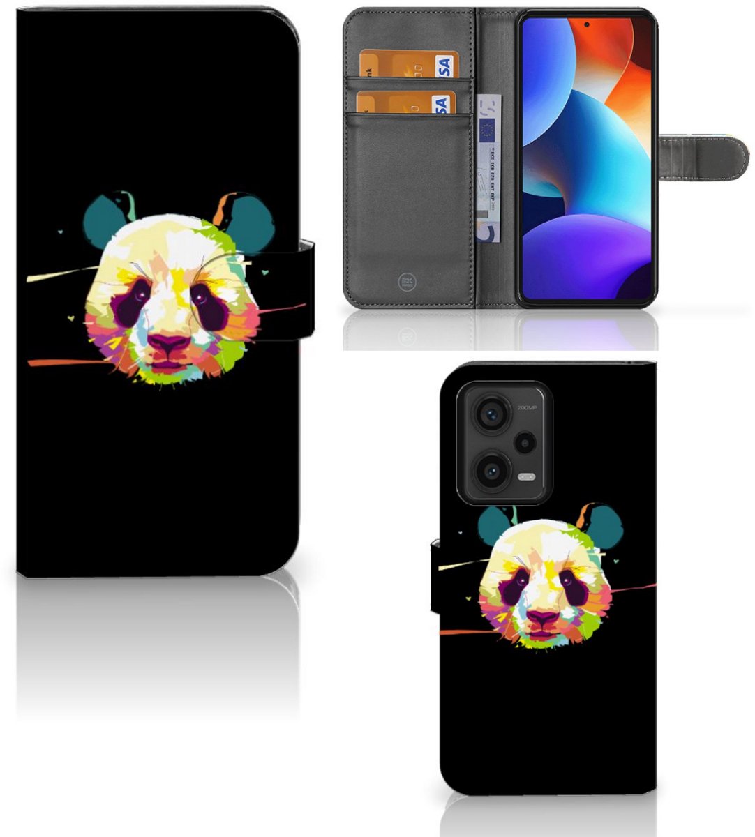 Xiaomi Redmi Note 12 Pro Plus Leuk Hoesje Panda Color