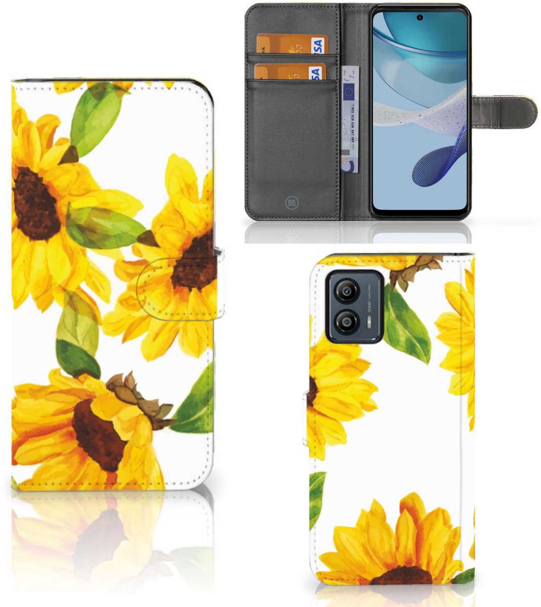 Hoesje voor Motorola Moto G53 Zonnebloemen