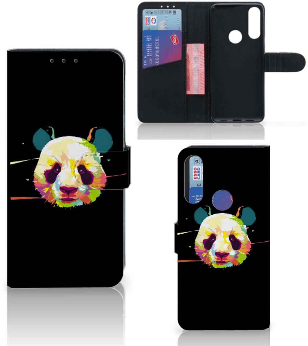 Alcatel 1S 2020 Leuk Hoesje Panda Color
