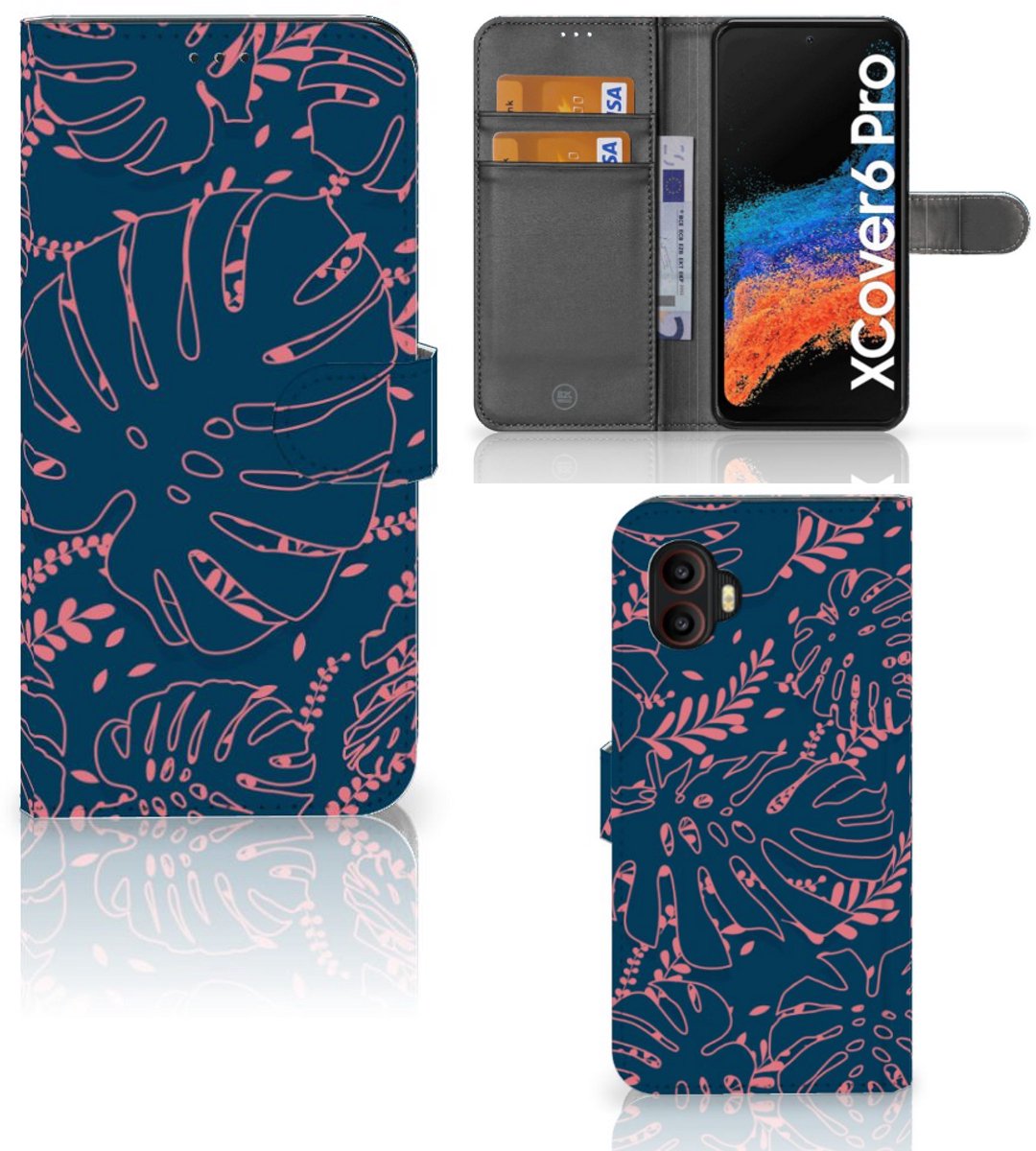 Samsung Galaxy Xcover 6 Pro Hoesje Palm Leaves