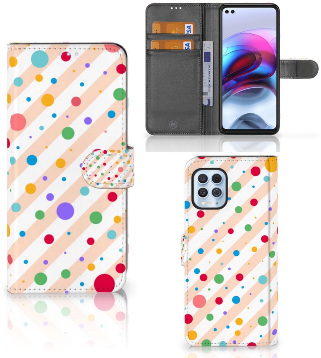 Motorola Moto G100 Telefoon Hoesje Dots