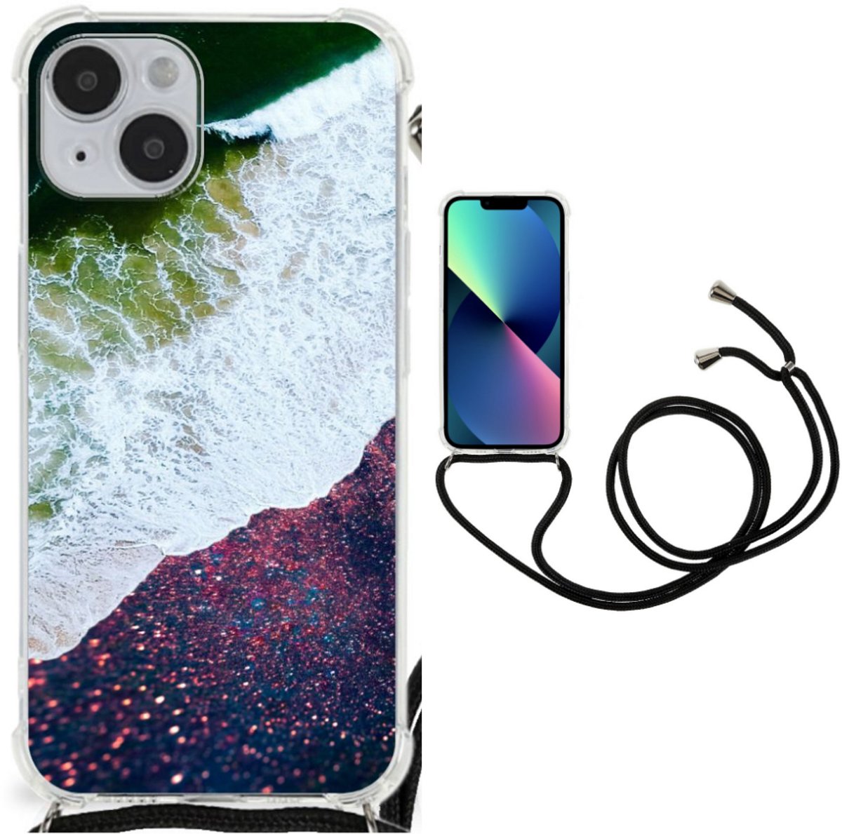 iPhone 14 Plus Shockproof Case Sea in Space