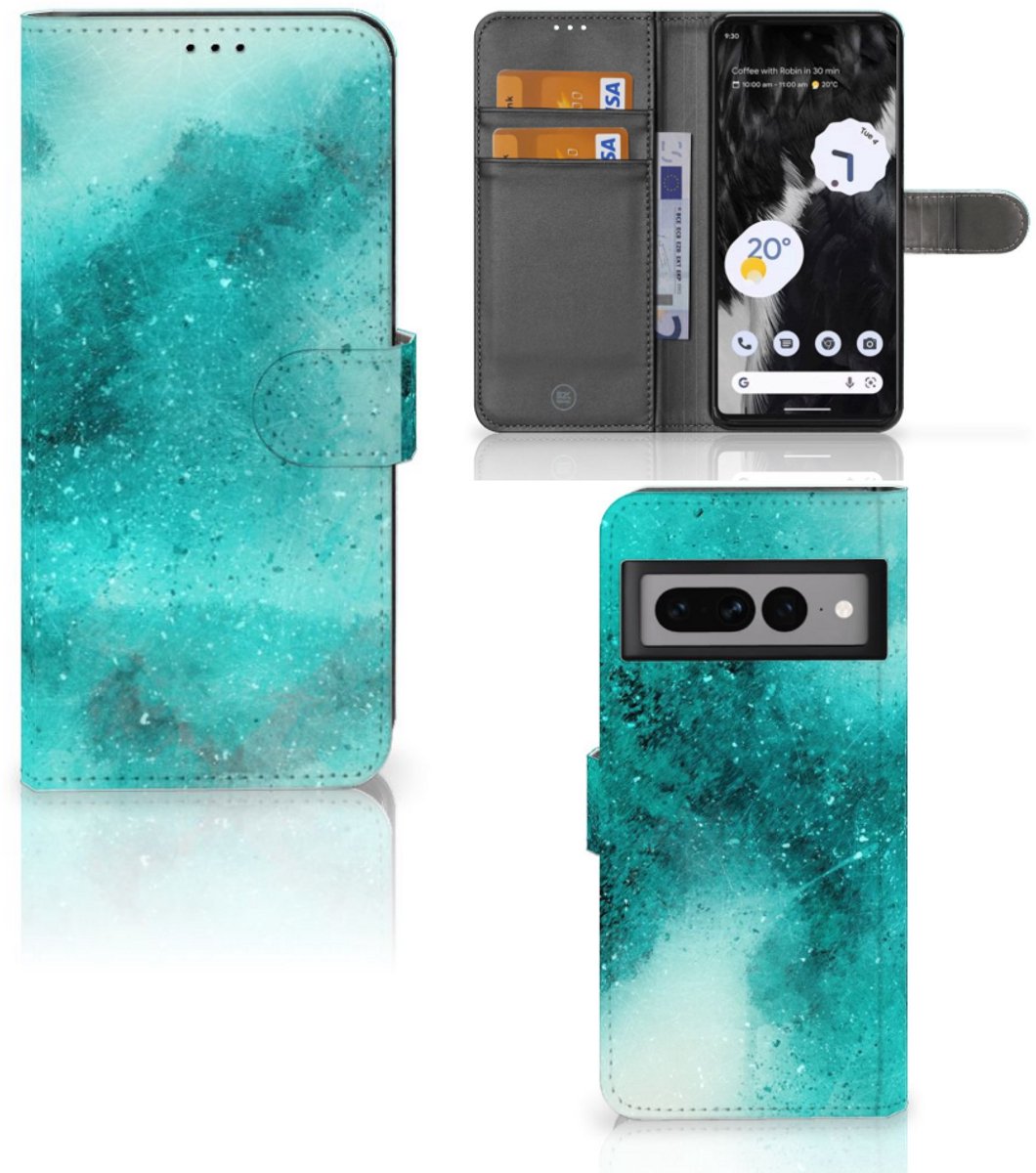 Hoesje Google Pixel 7 Pro Painting Blue