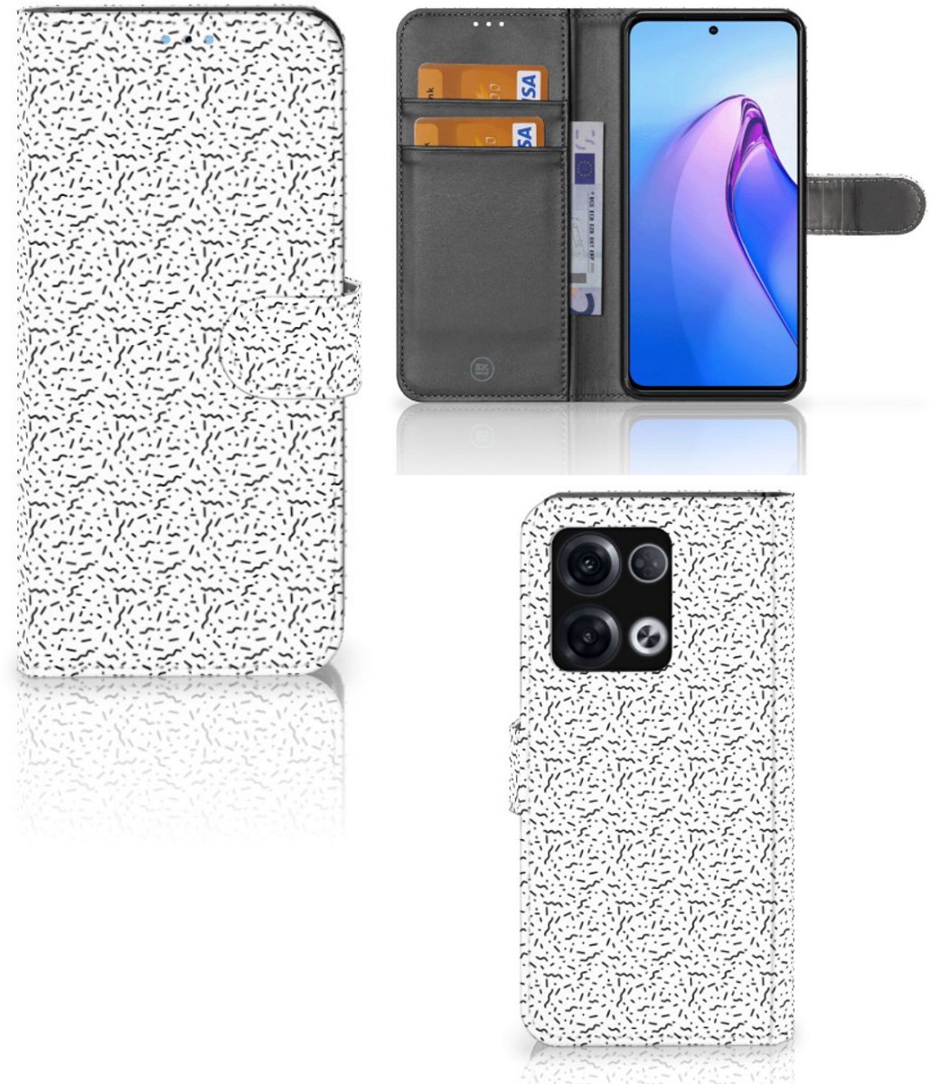 OPPO Reno8 Pro Telefoon Hoesje Stripes Dots