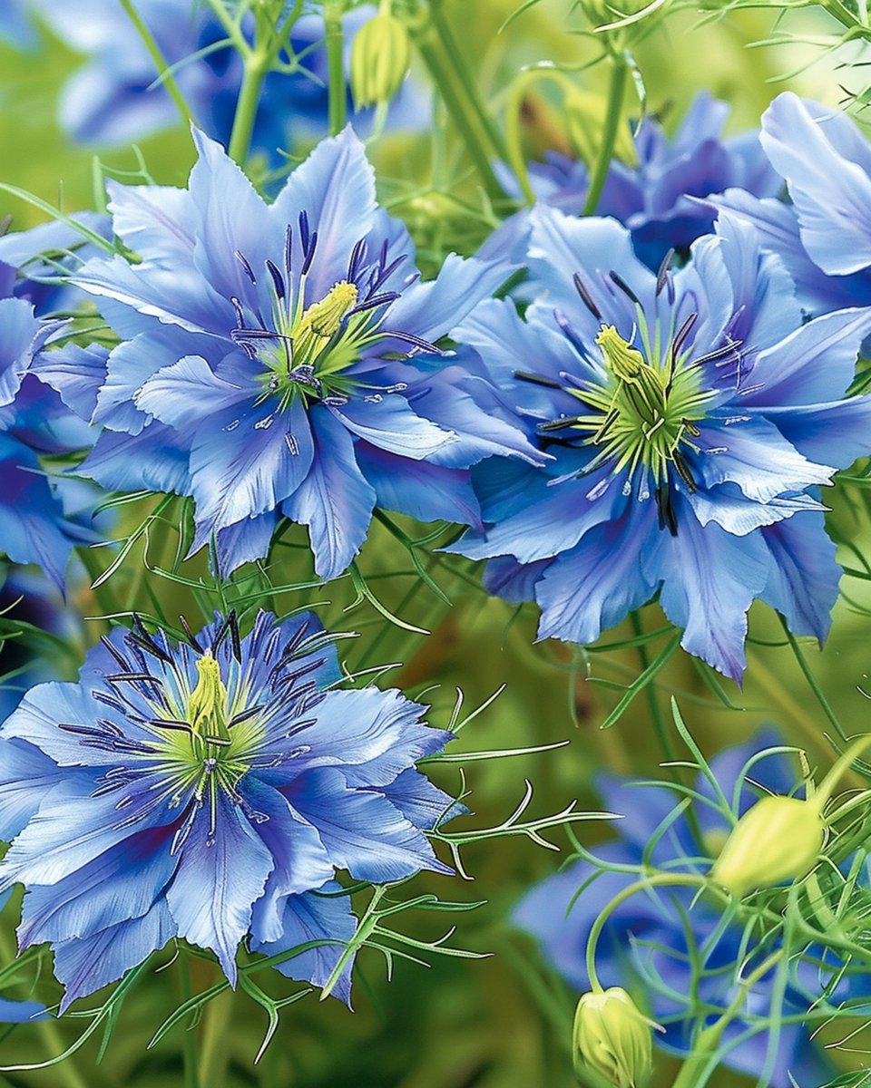 Juffertje-in-Het-Groen Zaden Miss Jekyll Blauw Nigella Damascena Eenjarig