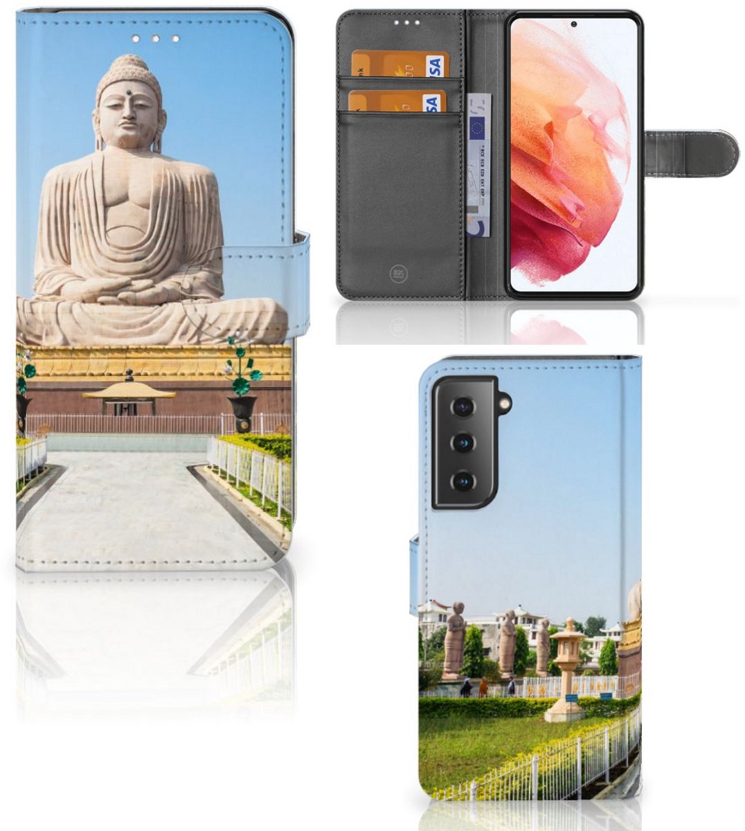 Samsung Galaxy S21 Flip Cover Boeddha
