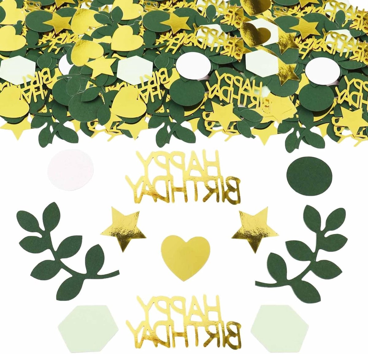Houten decoratie voor verjaardagen - 100 stuks, tafelversiering, feestdecoratie en partyaccessoires