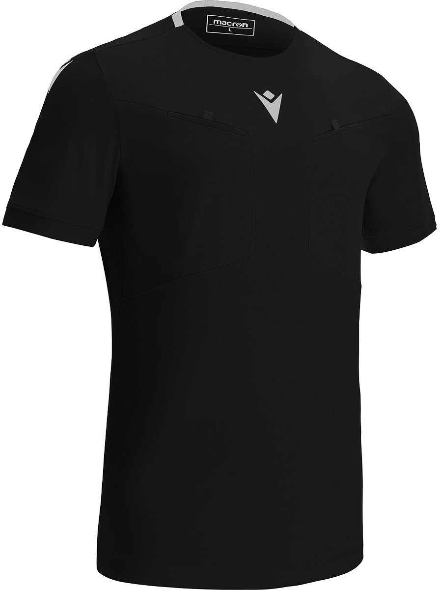 Macron Frisk Scheidsrechtersshirt Korte Mouw Heren - Zwart | Maat: XL