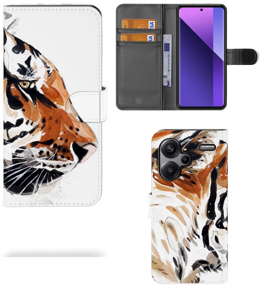 Hoesje Xiaomi Redmi Note 13 Pro Plus Watercolor Tiger