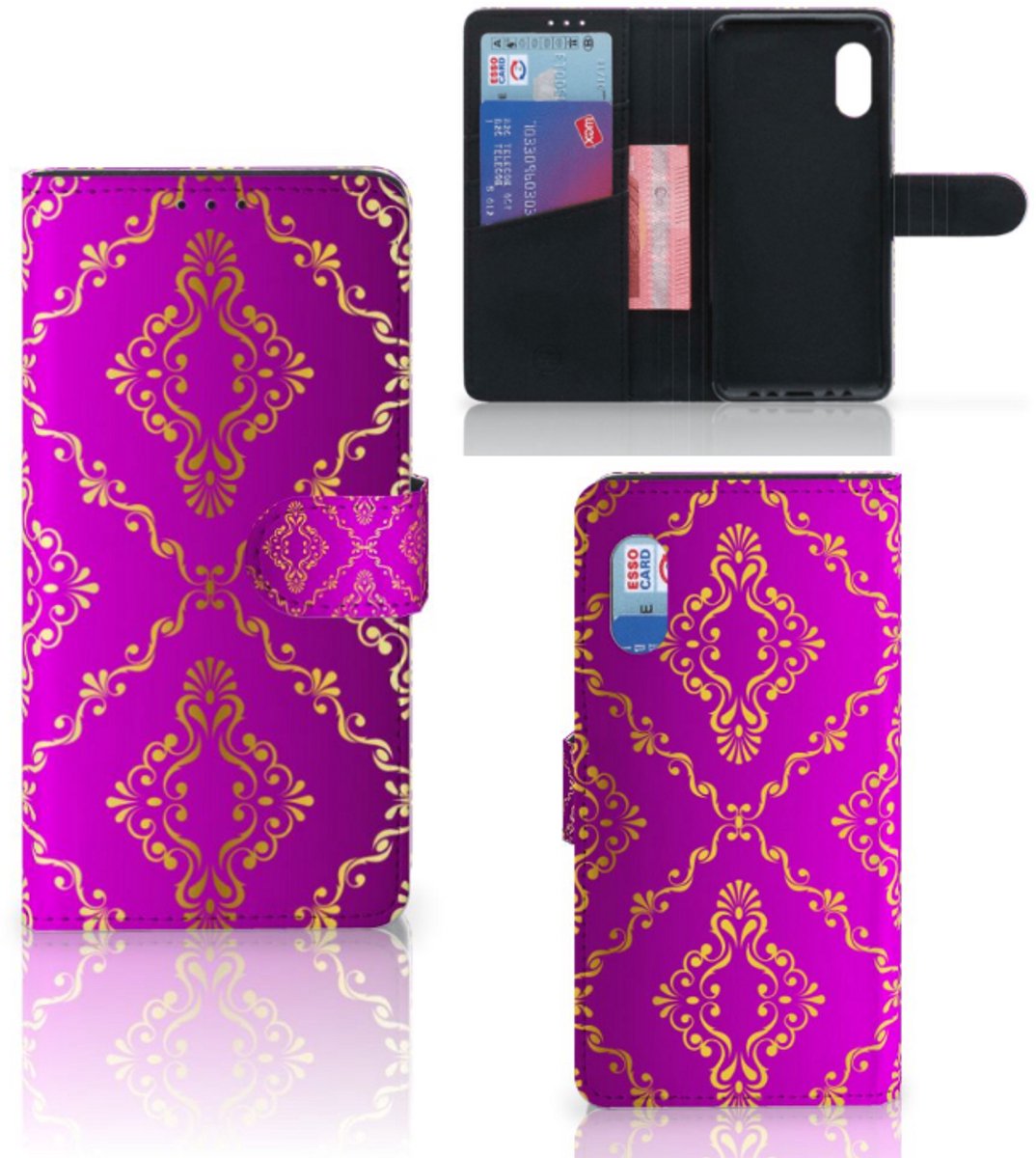 Wallet Case Samsung Xcover Pro Barok Roze