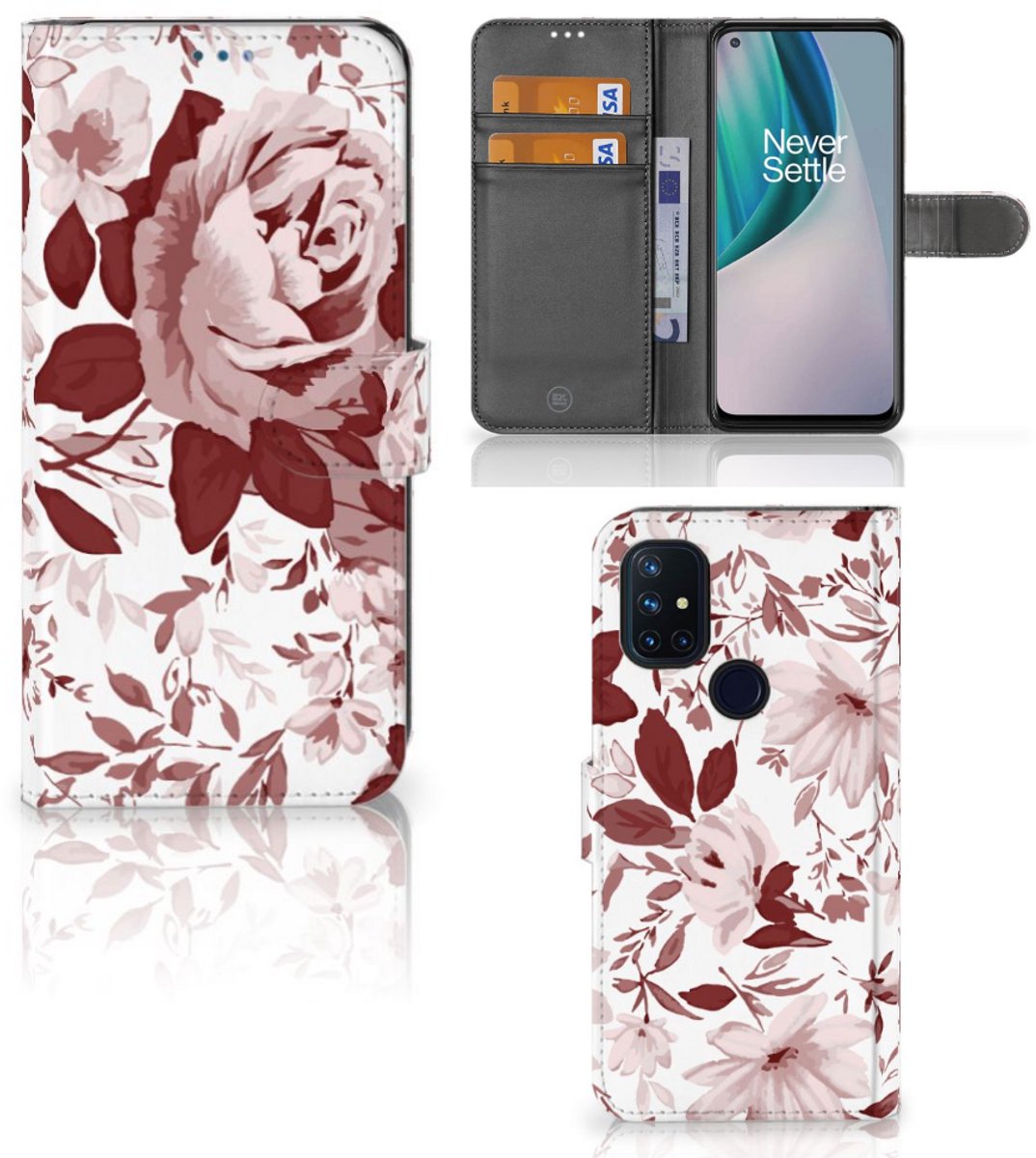 Hoesje OnePlus Nord N10 Watercolor Flowers
