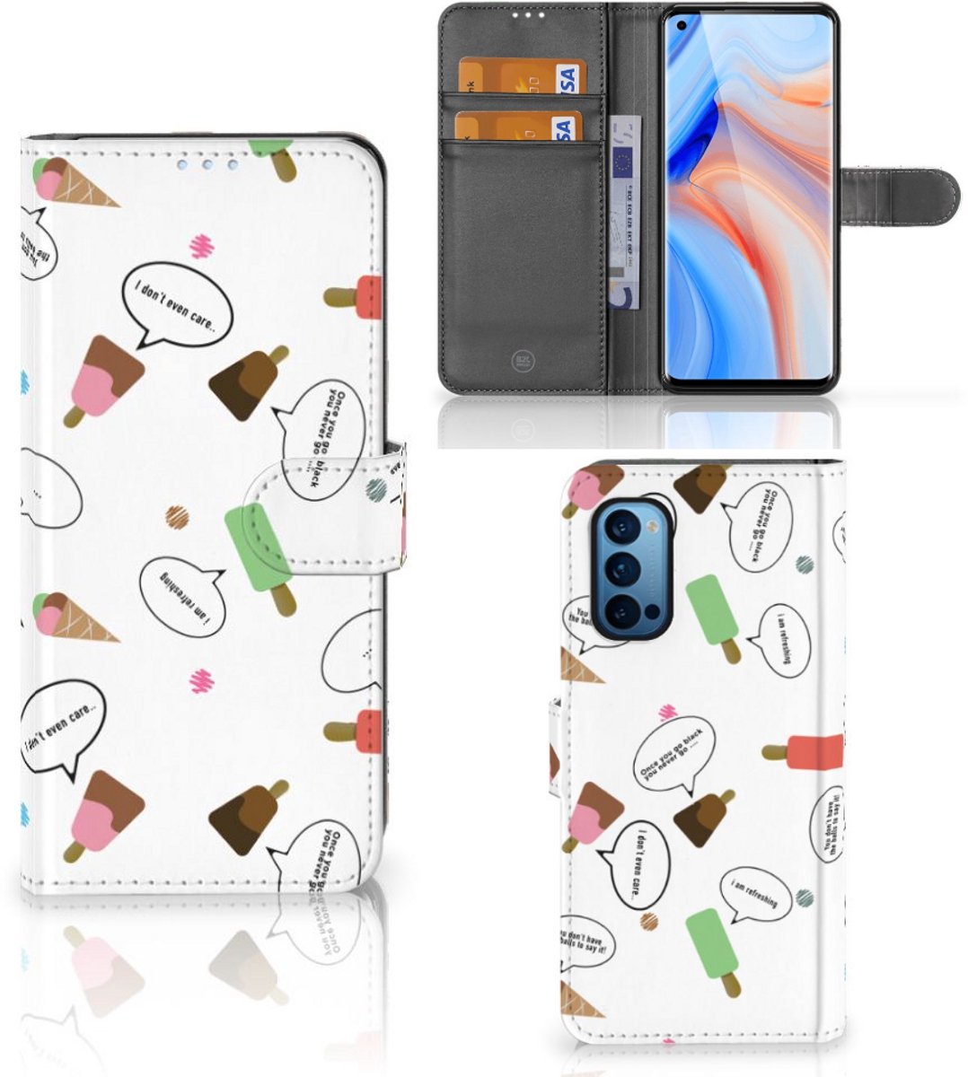 OPPO Reno 4 Pro 5G Book Cover IJsjes