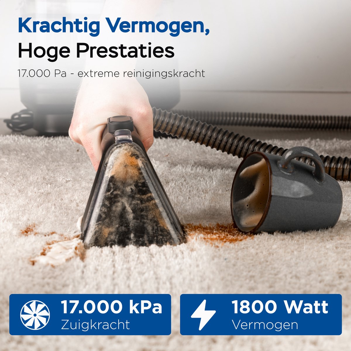 Qclean Tapijtreiniger GO+ 1800W thumbnail 2