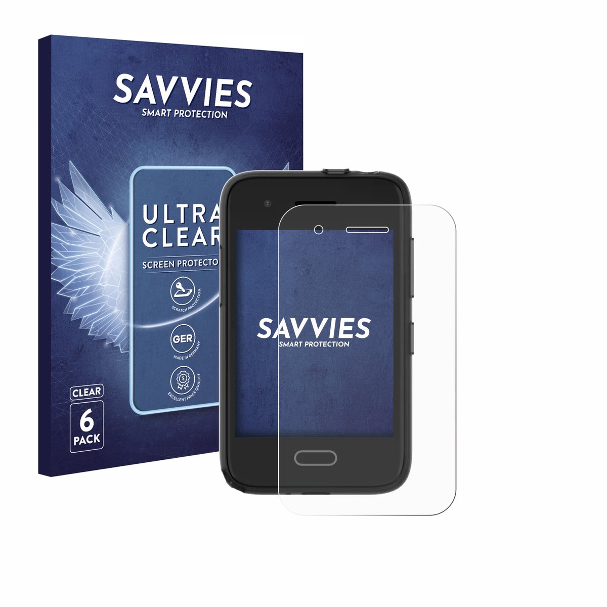 Savvies - Screenprotector voor Xplora One - Folie Beschermfolie transparant 6 Stuks