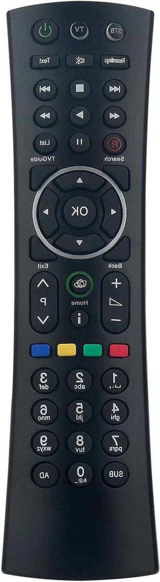 Afstandsbediening - Universele afstandsbediening - TV bedienen - Direct klaar voor gebruik - 10 meter bereik - Zwart