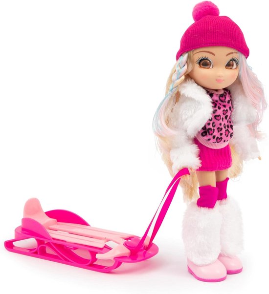 UNIQUE Eyes, 25 cm grote pop - Rebecca, met hun blik die je uit de ogen volgt, met winterkleding en accessoires, speelgoed voor kinderen vanaf 3 jaar, MYM172 — afbeelding 5