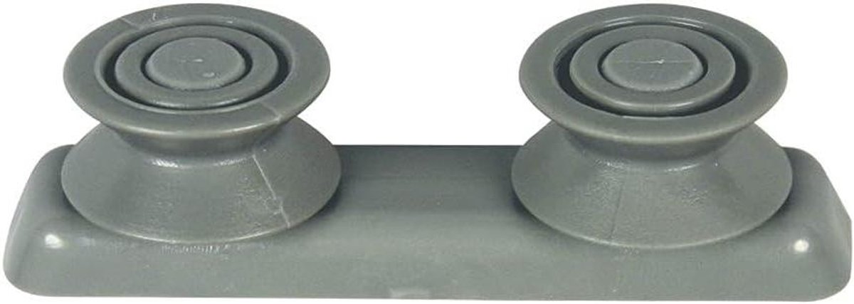 Vaatwasser Mandrolhouder - Wieltje Afwasmand - Vaatwasser Reparatie - Compleet met 2 Rollen - 8 x 3 x 3 cm