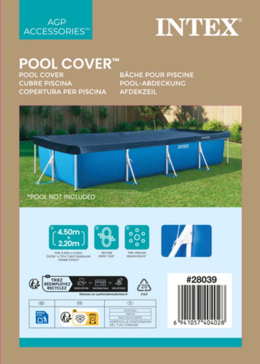 Intex Zwembad Afdekzeil Rechthoekig 450 x 220 cm — afbeelding 6