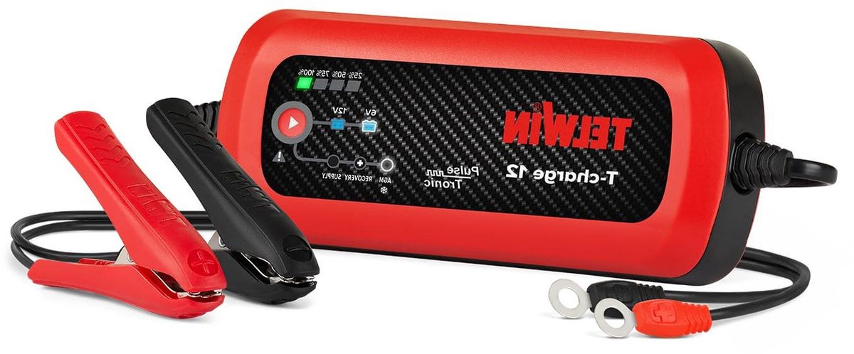 Acculader Onderhouder - Batterijlader Tester - Voertuig Accu Onderhoud - Pulse Tronic Technologie - 6/12V 4A - Rood