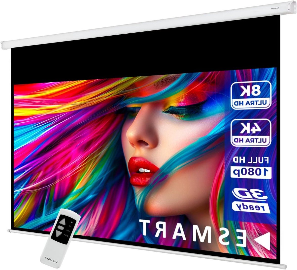ESMART Professioneel MIMOTO Gemotoriseerd Scherm 160 x 90 cm (72") 16:9 | Programmeerbare Afstandsbediening | Home Cinema