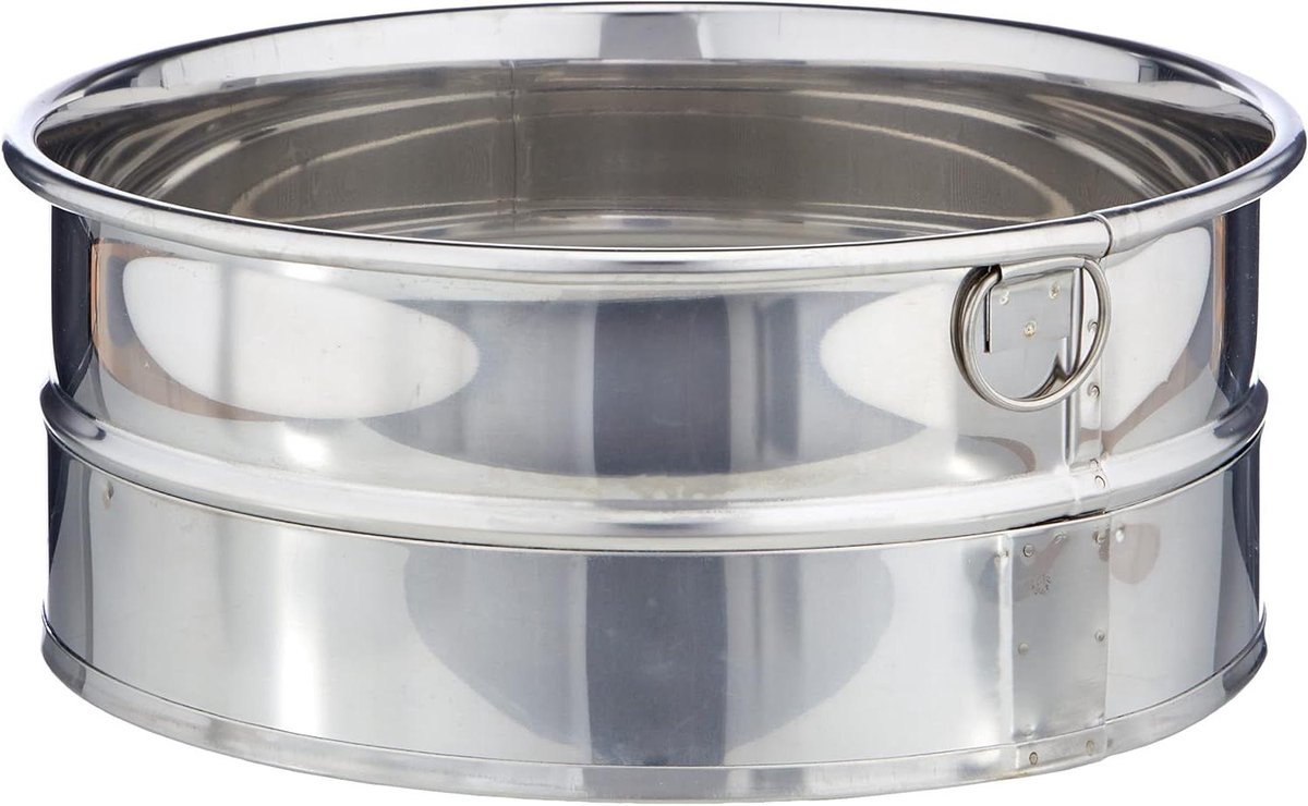 Stapzeef - Keukenzeef Zeef - Voedsel Zeven - 18/10 Roestvrij Staal - 20 cm - Zilver