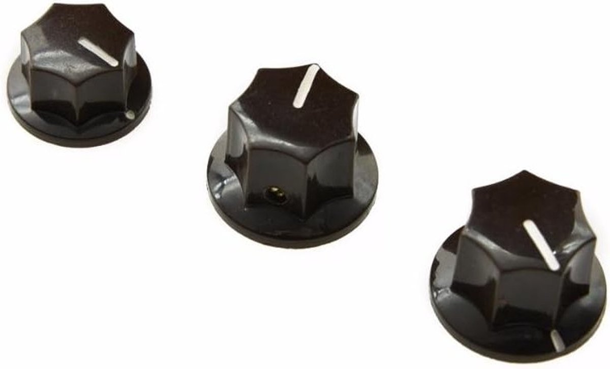 Set van 3 Bruine Messing Invoeren voor Jazz J Bass Knoppen - Perfecte Upgrade voor Muziekinstrumenten en Gitaaraccessoires