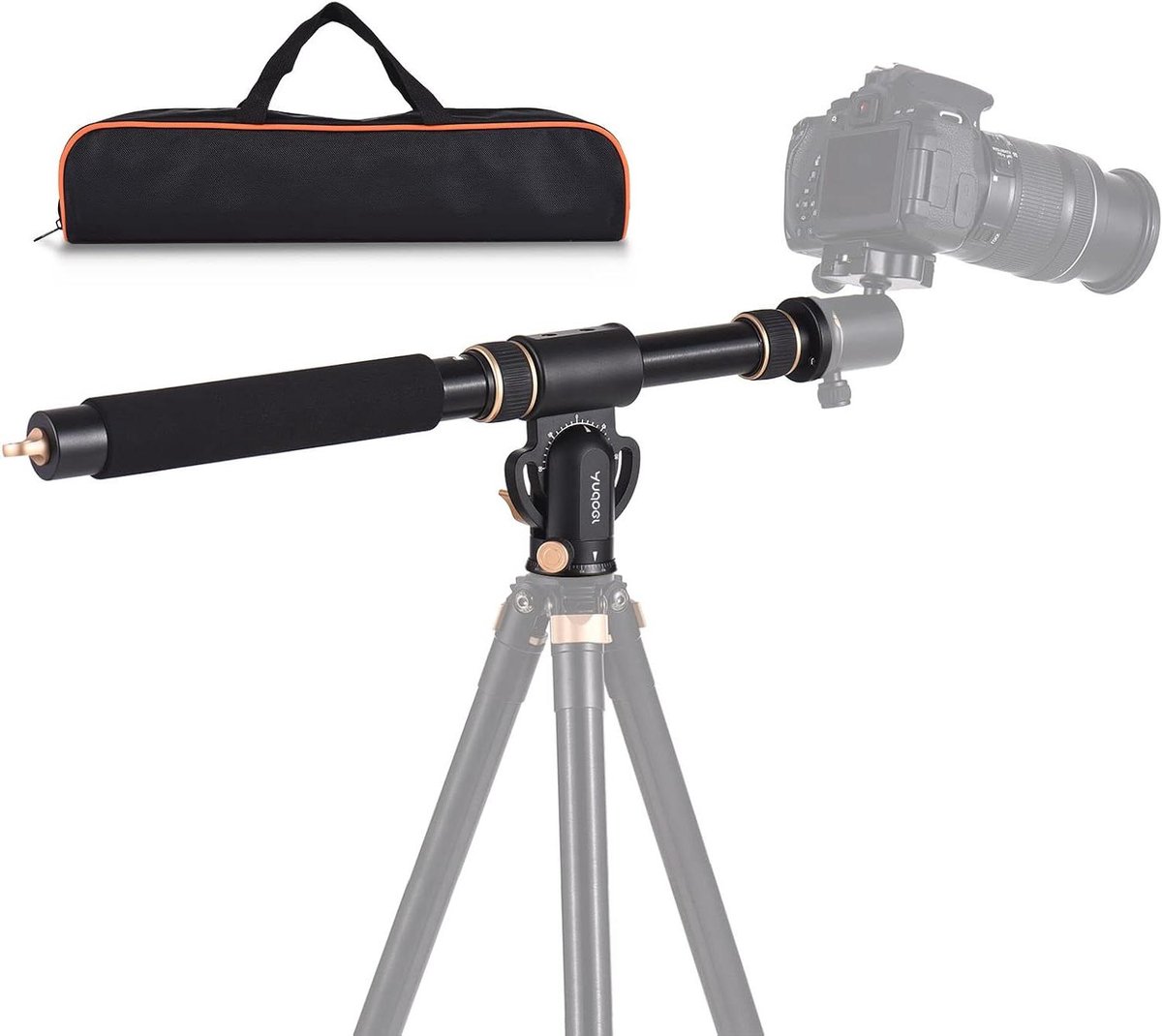 Statief Verlengarm - Statief Arm Camera Arm - Overhead Fotografie - 360 Graden Draaibaar - 48-106 cm - Zwart