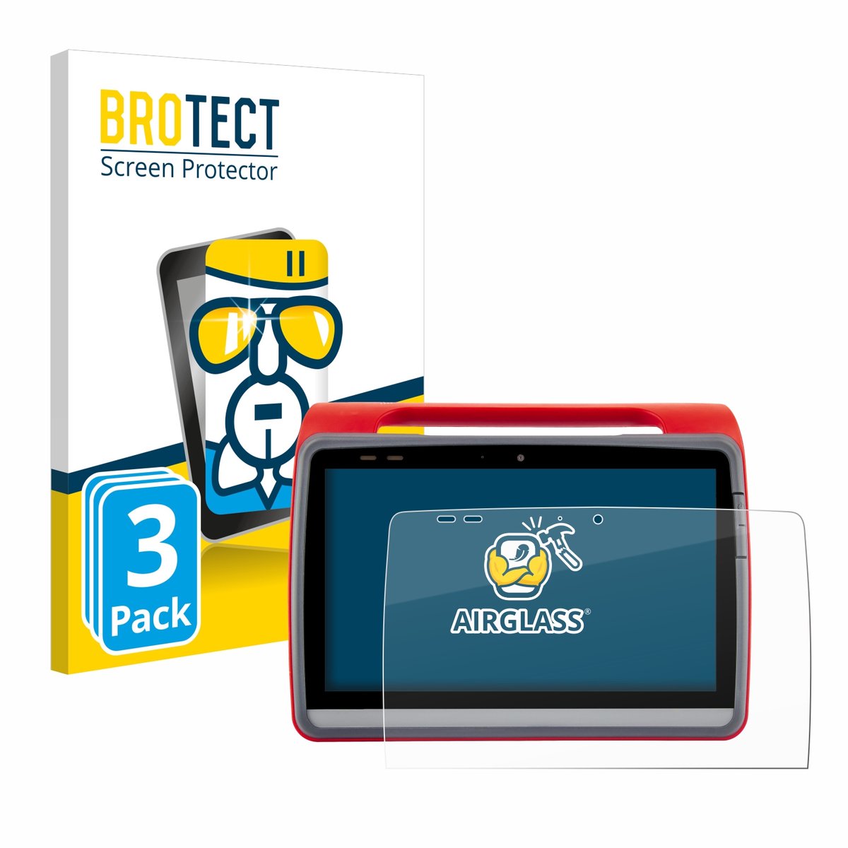 Screenprotector 3 Stuks voor medDV NIDApad Beschermglas transparant