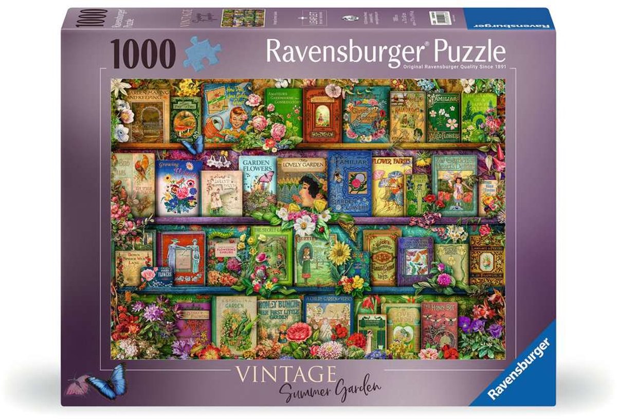 Ravensburger puzzel Vintage tuinboeken - Legpuzzel - 1000 stukjes — cadeau in Spellen & Speelgoed - foto 3