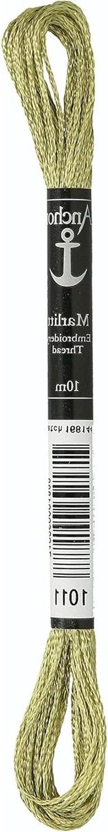 Anchor 4130000-01011 borduurgaren, 100% viscose, lichtmos, 10 m, 4 gram