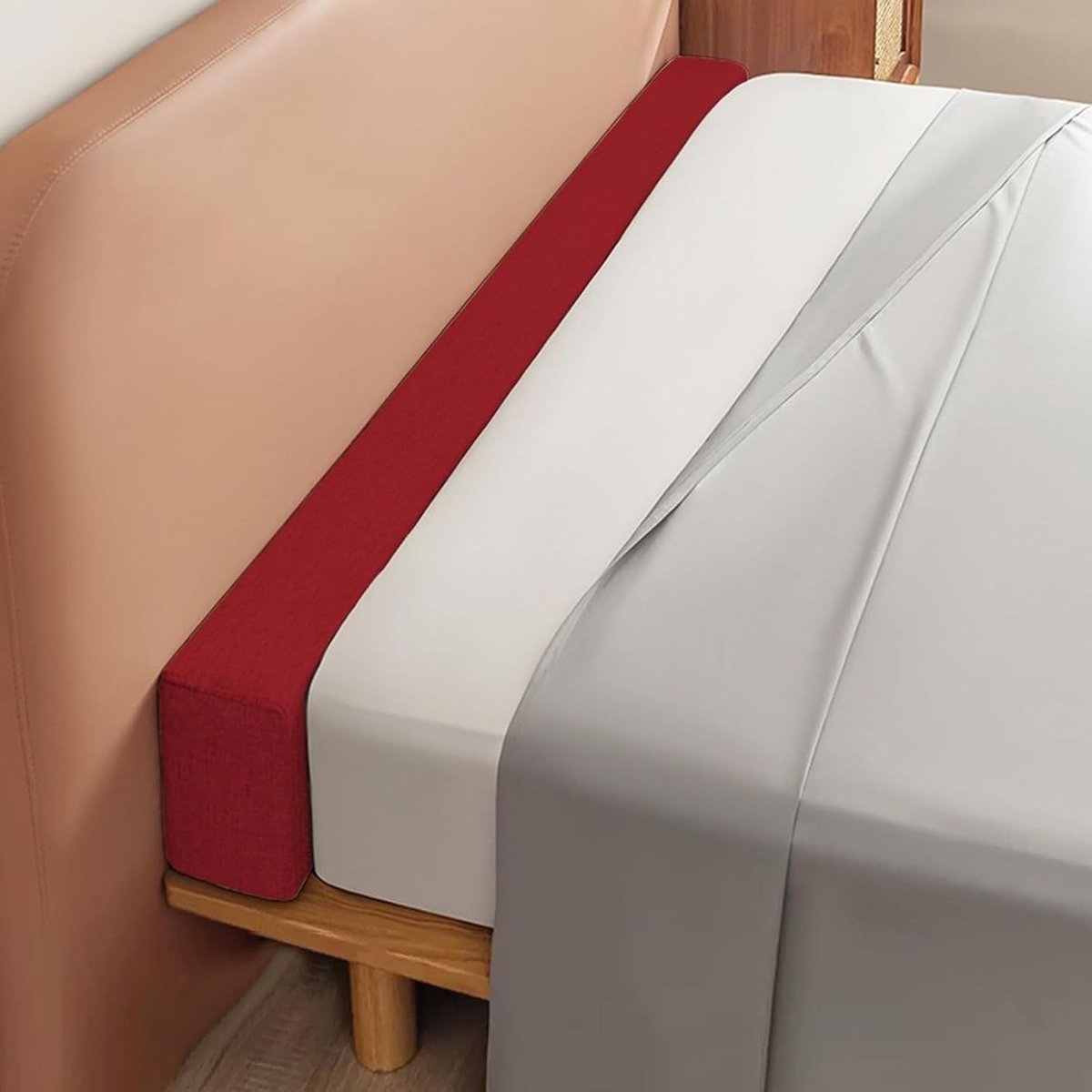 Matrasverlenging - Bedgatvuller - Bed Opvullen - Afneembare Hoes - 180x15x20cm - Grijs