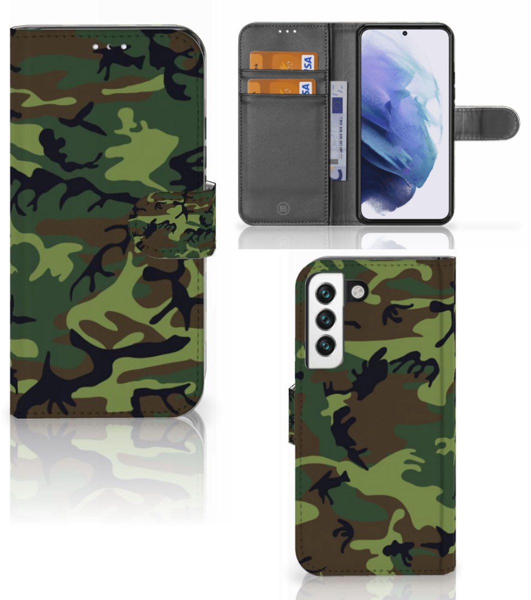 Samsung Galaxy S22 Telefoon Hoesje Army Dark