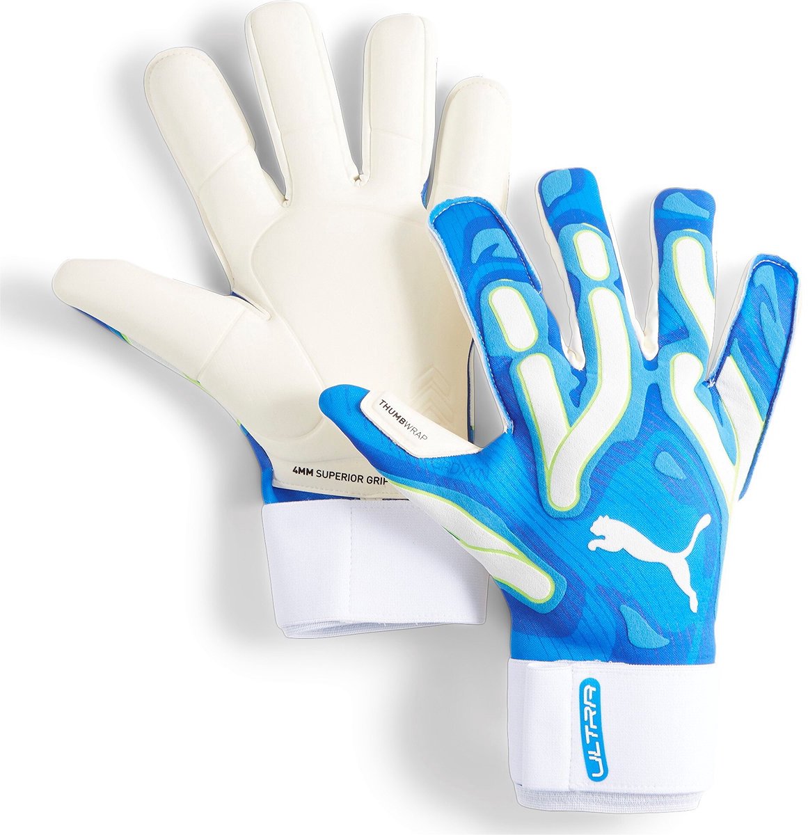 Puma Ultra Ultimate Hybrid Keepershandschoenen - Royal / Wit | Maat: 9