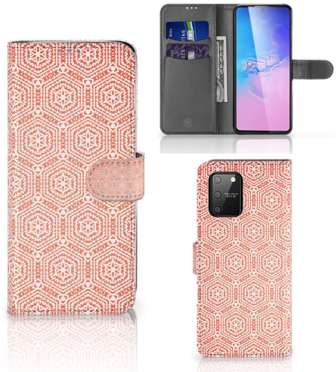 Samsung S10 Lite Telefoon Hoesje Pattern Orange