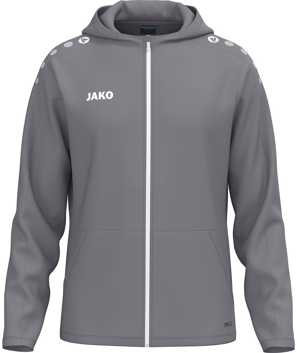 Jako One Jas Met Kap Heren - Grijs | Maat: S