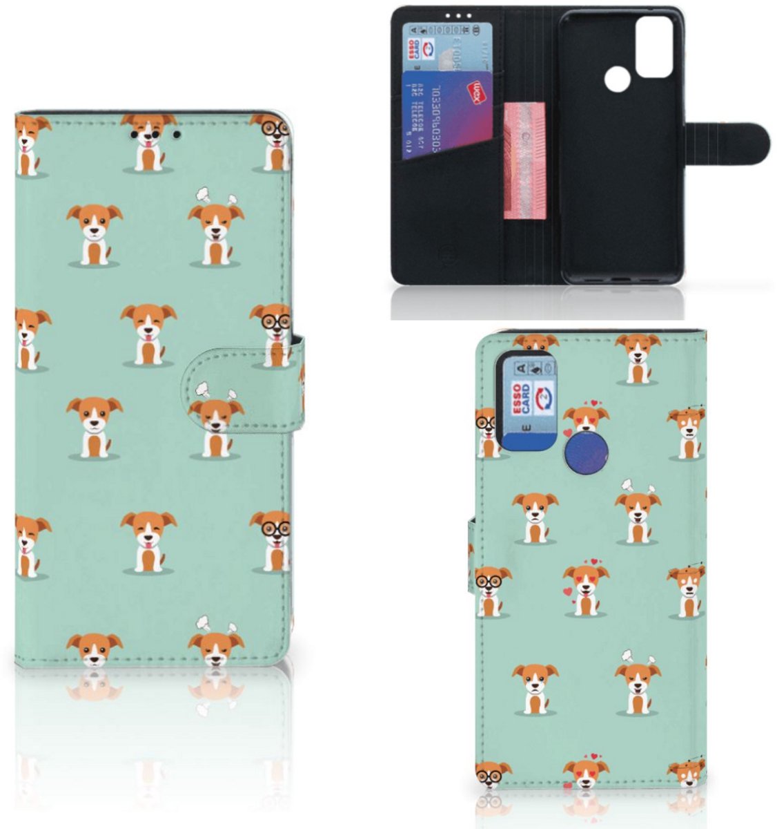 Alcatel 1S (2021) Telefoonhoesje met Pasjes Pups