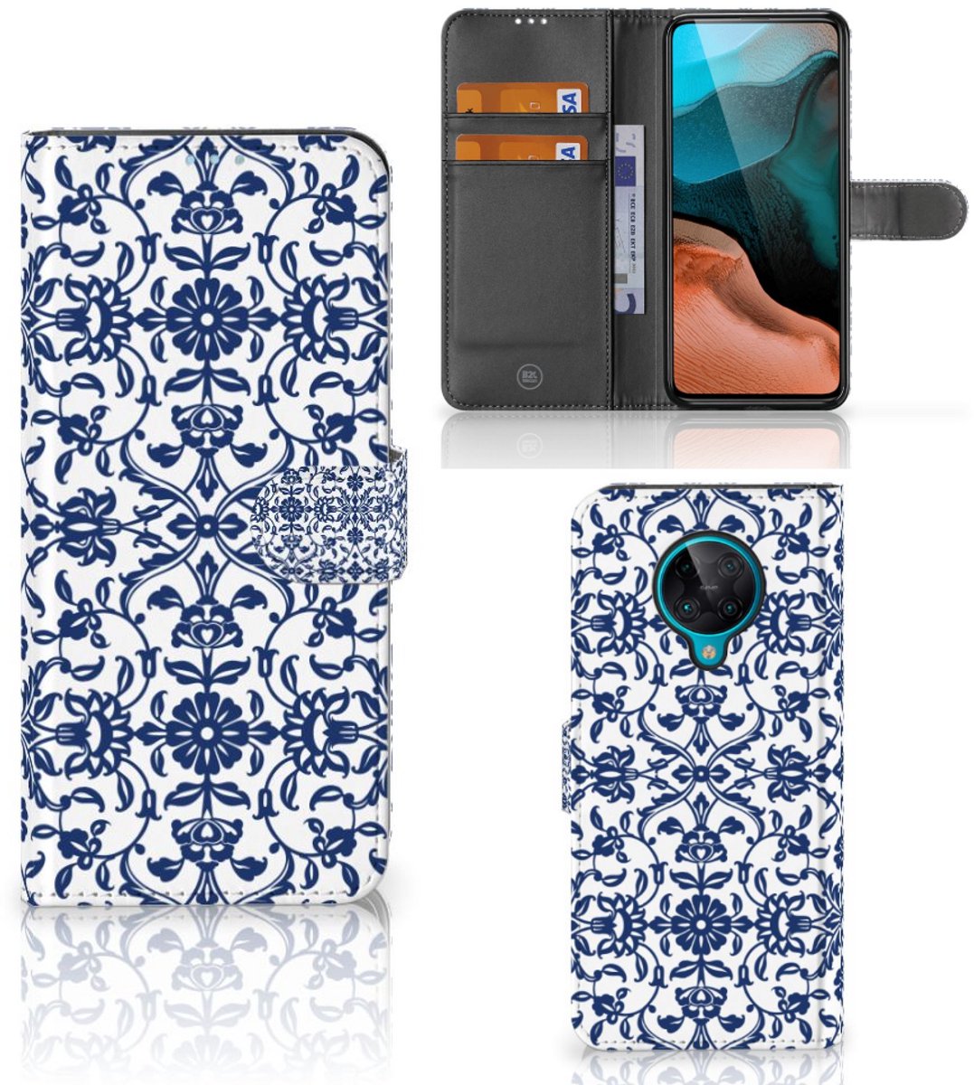 Xiaomi Poco F2 Pro Hoesje Flower Blue