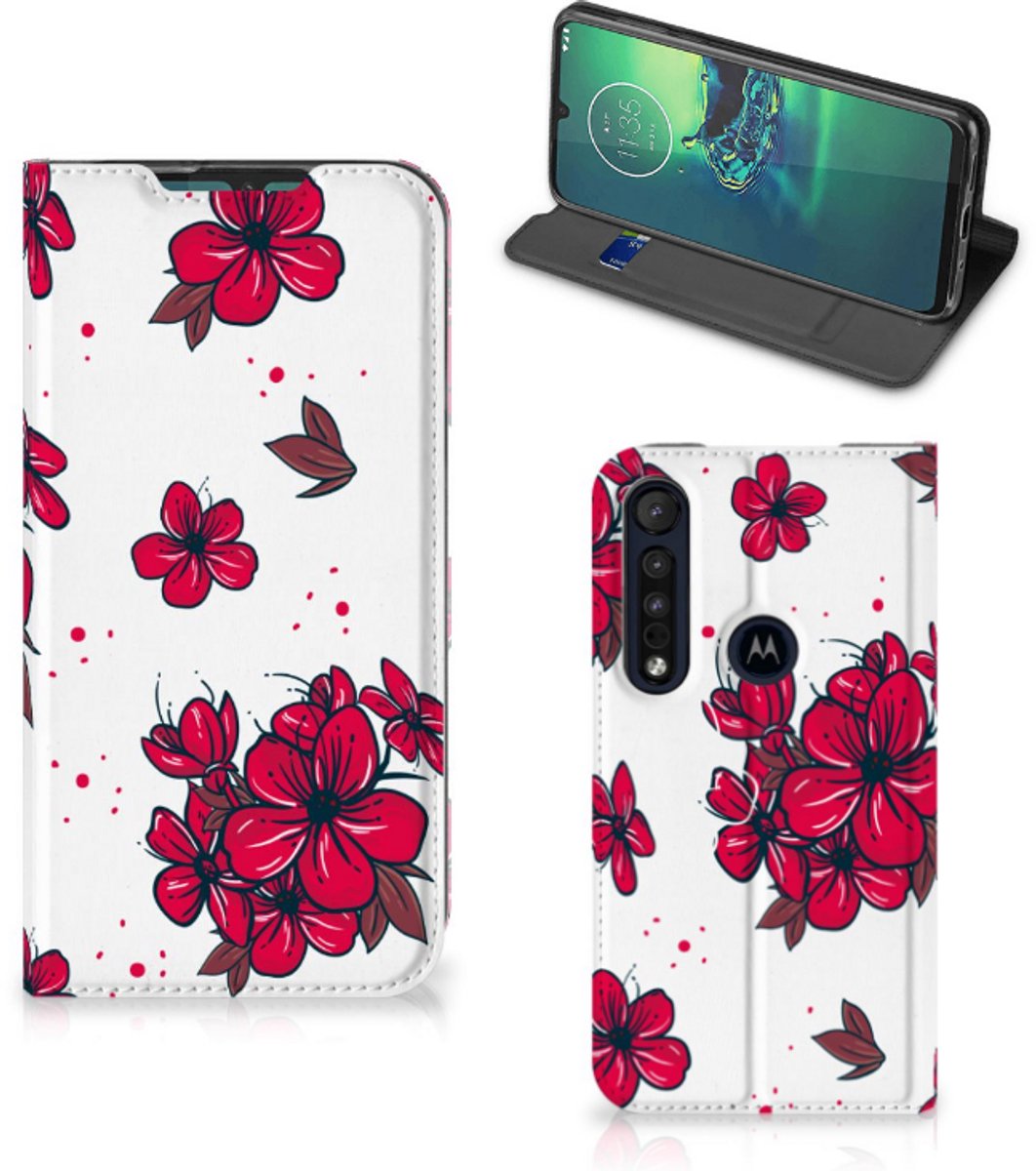 Motorola G8 Plus Smart Cover Blossom Red