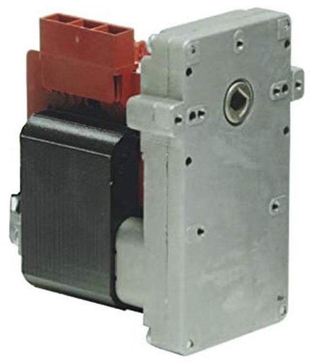 Transmissiemotor Pelletkachel - Motor Pelletlader - Pellets Laden - Holle As 8.5mm - 5 rpm - Metaal