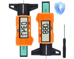 Digitale Bandenmeter - Profielmeter - Banden Slijtage Meten - Groot LCD Display - 0-254 MM - Oranje