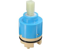 Keramische Kraan Cartridge - Kraanleertje Vervanging - Lekkende Kraan Repareren - Waterbesparend Ontwerp - 35mm - Blauw