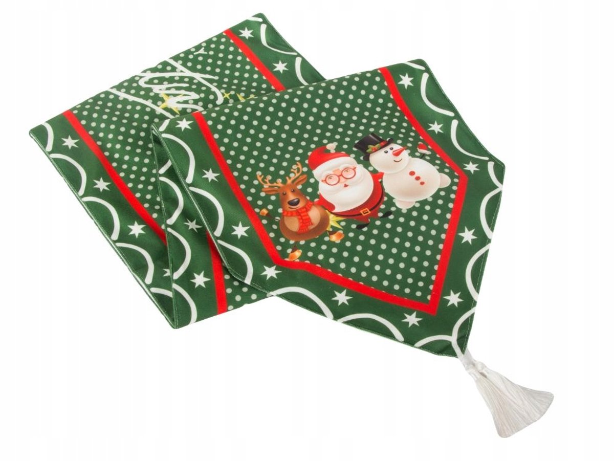 Tafelloper Kerst - Kerstmis - Christmas - Textiel - Runner - Tafelkleed - 205 x 35 cm
