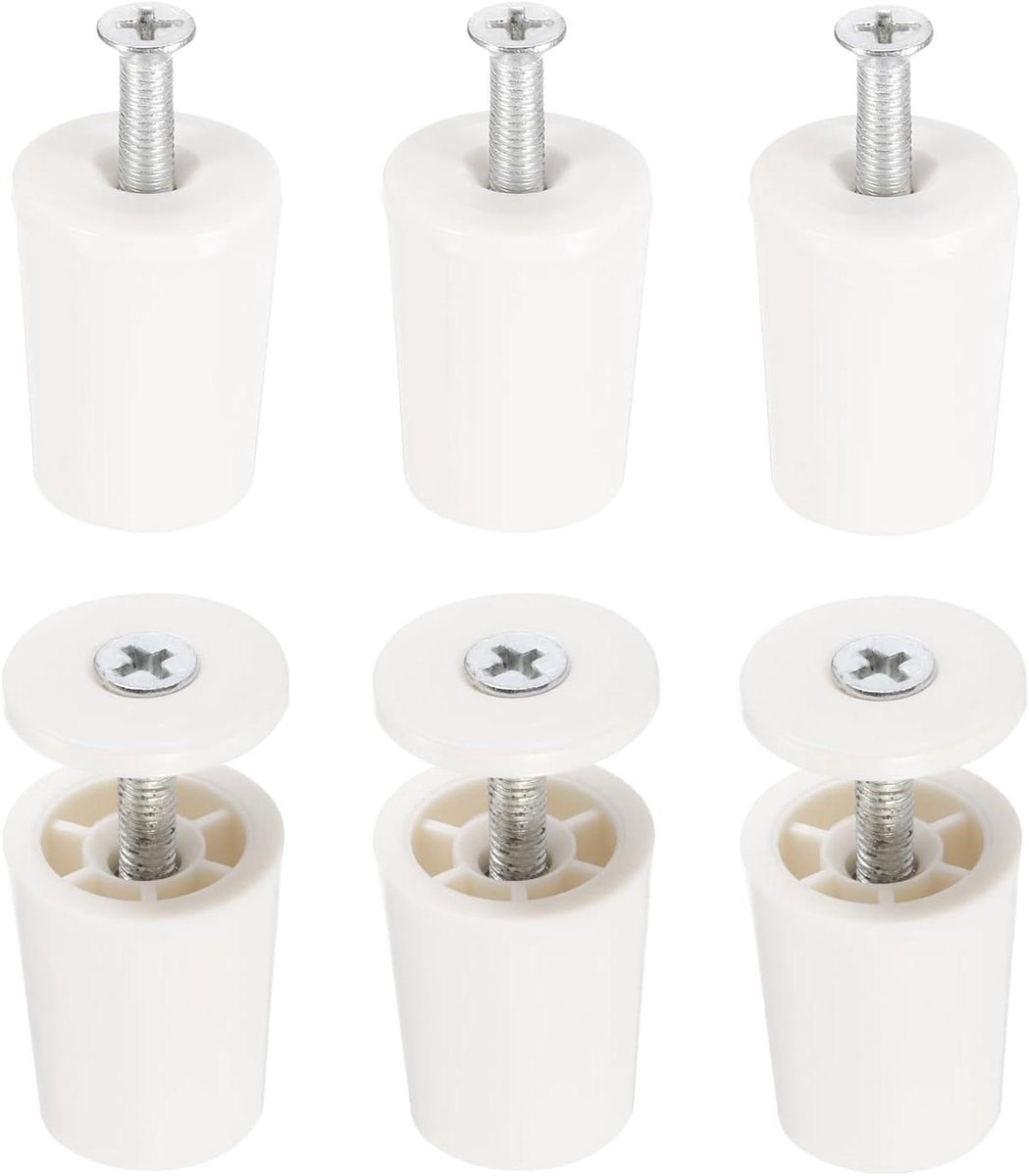 Aanslagbuffer Stoppers - Rolluik Reparatie - Voorkomt Uittrekken - Weerbestendig ABS-kunststof - 28 mm - Wit