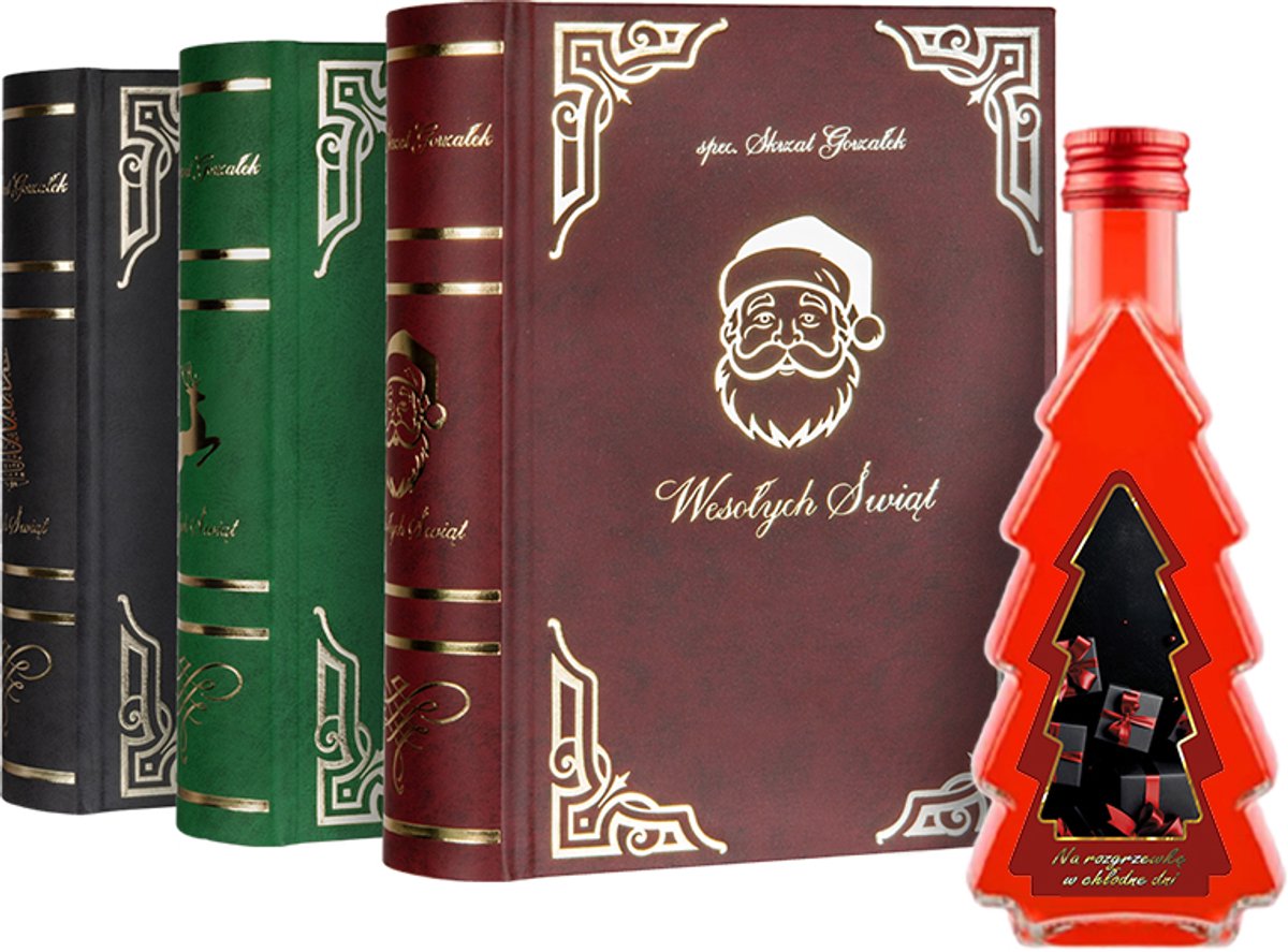 Bimberek - Boek voor Alcohol - Kersteditie - Inclusief Fles en Glazen