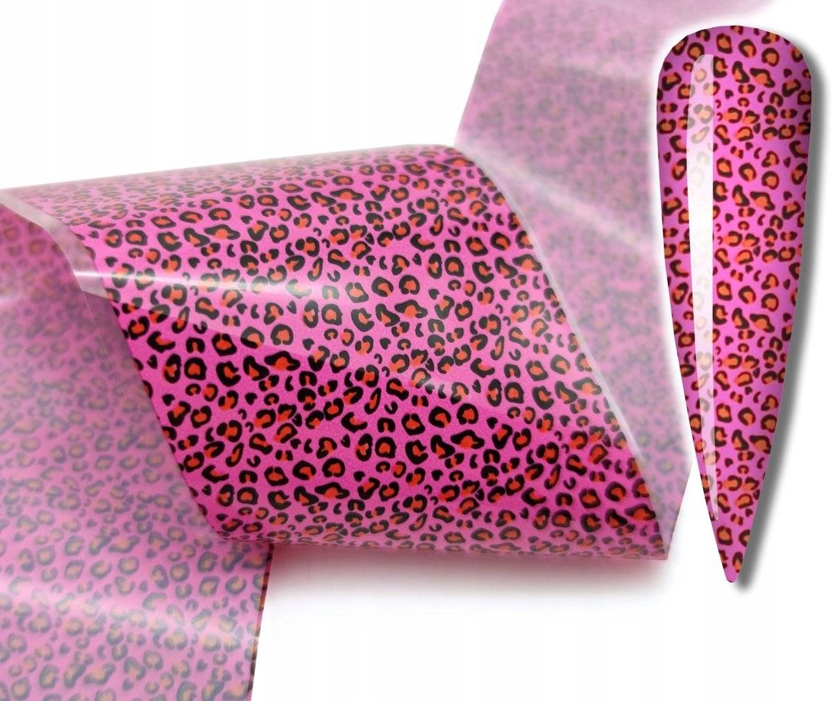 Frezarkowo - Folieserie - Roze Panterprint - 100cm x 4cm - Plastic